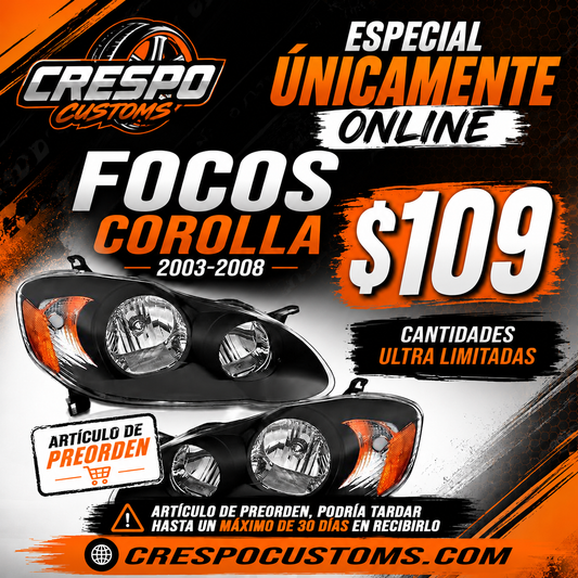 Focos Corolla 03-08