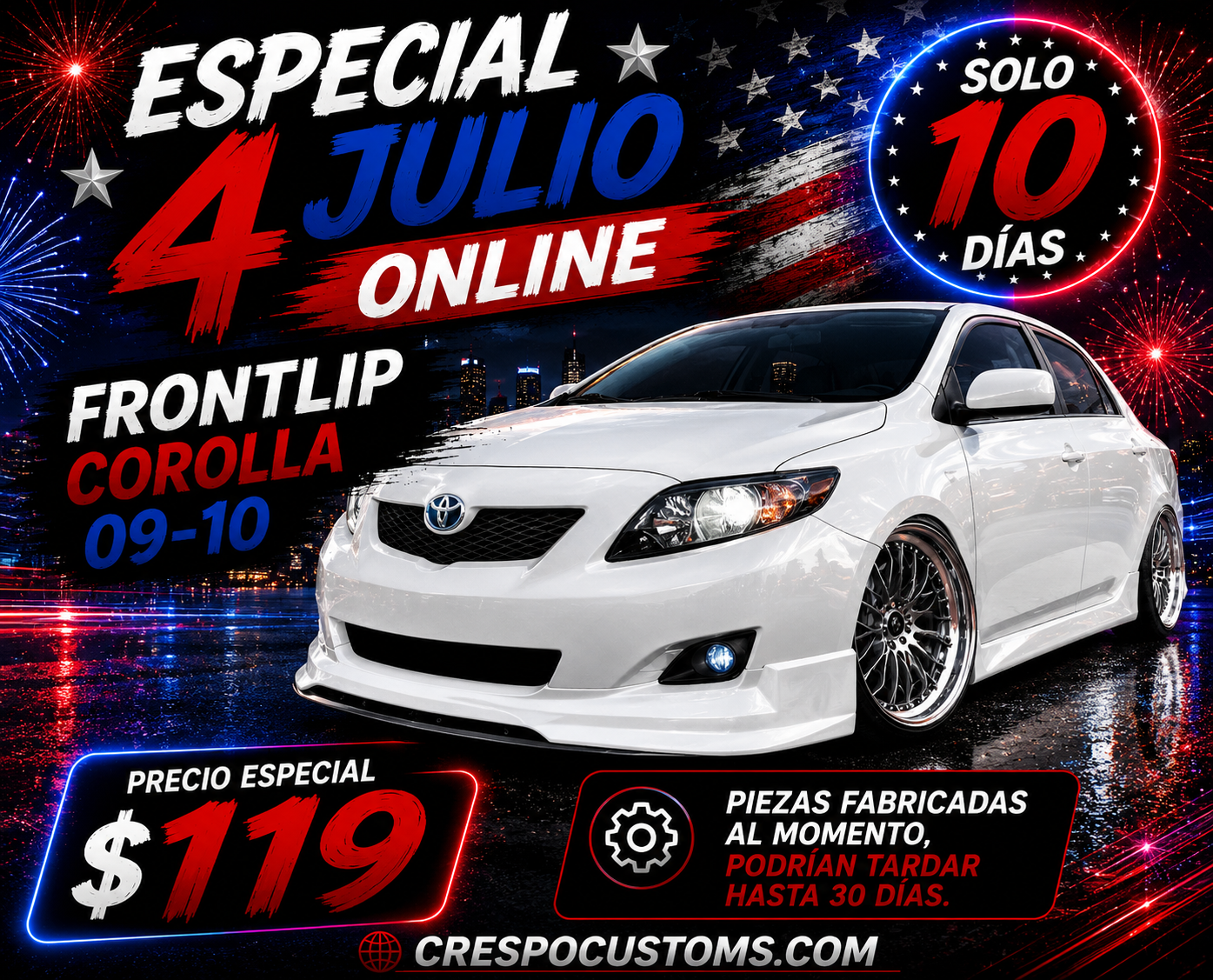 Frontlip Corolla 09-10