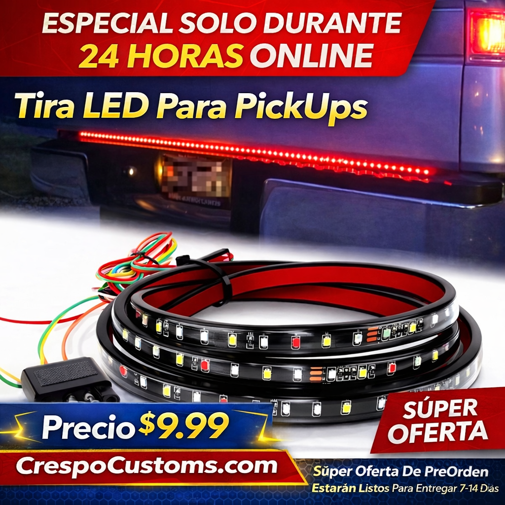 SOLO 24 Horas Tira LED Para Cajón PickUp