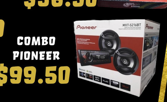 Combo Pioneer Bocina y radio