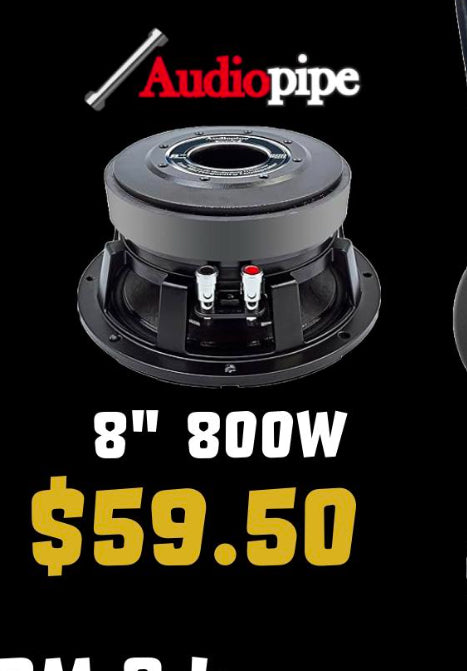 Audiopipe 8” 800W