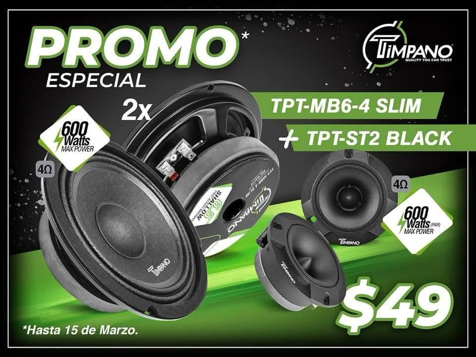 2 de 6” Timpano y Tweeter Free