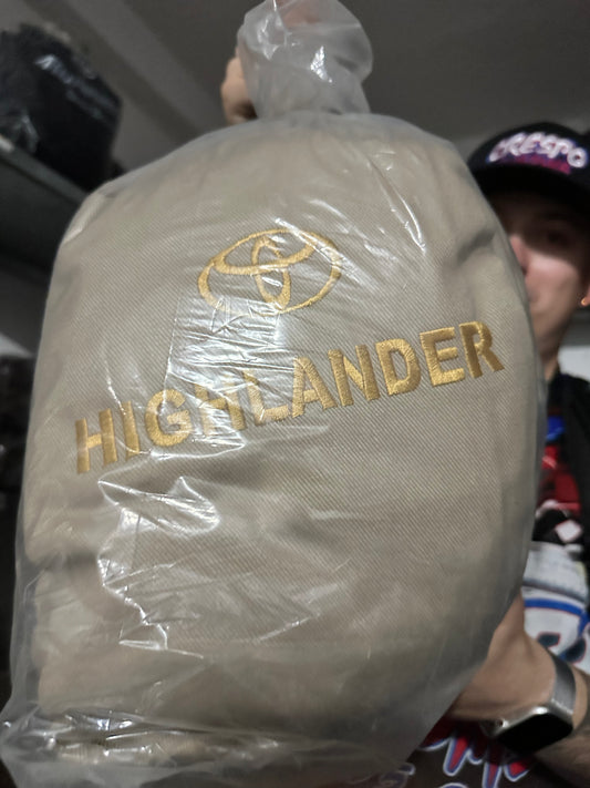 Cover Asiento HighLander 2020 3Filas Taupe