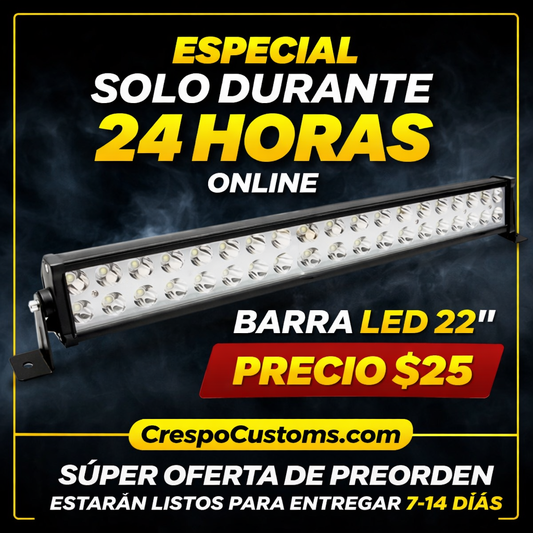 SOLO 24 Horas Barra LED 22”