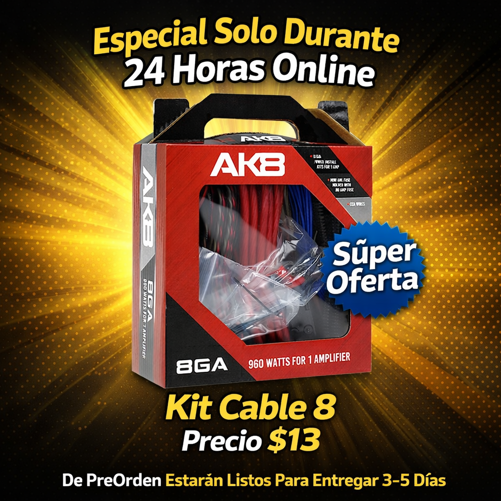 SOLO 24 Horas Kit De Cable 8