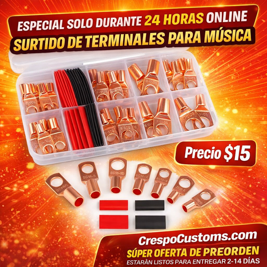 SOLO 24 Horas Surtido De Terminales De Corriente Para Música