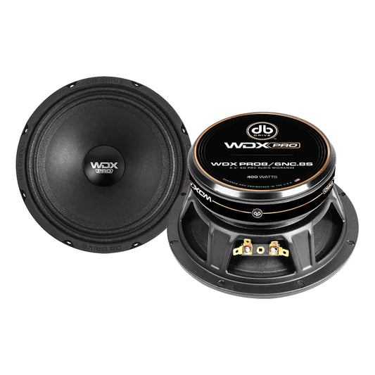 WDXPRO8/6NC.8S : 6.5" Wide Freq Range-ProAudio MidBass 1.5in TIL VC papercone w/cloth surround
