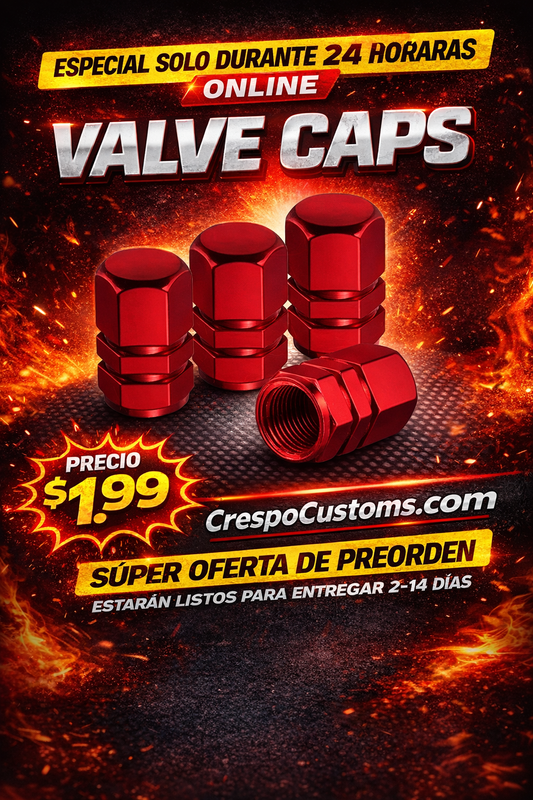 SOLO 24 Horas Valve Caps Cortos