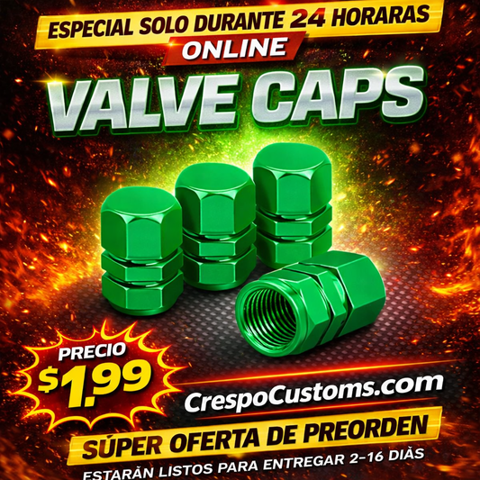 SOLO 24 Horas Valve Caps Cortos