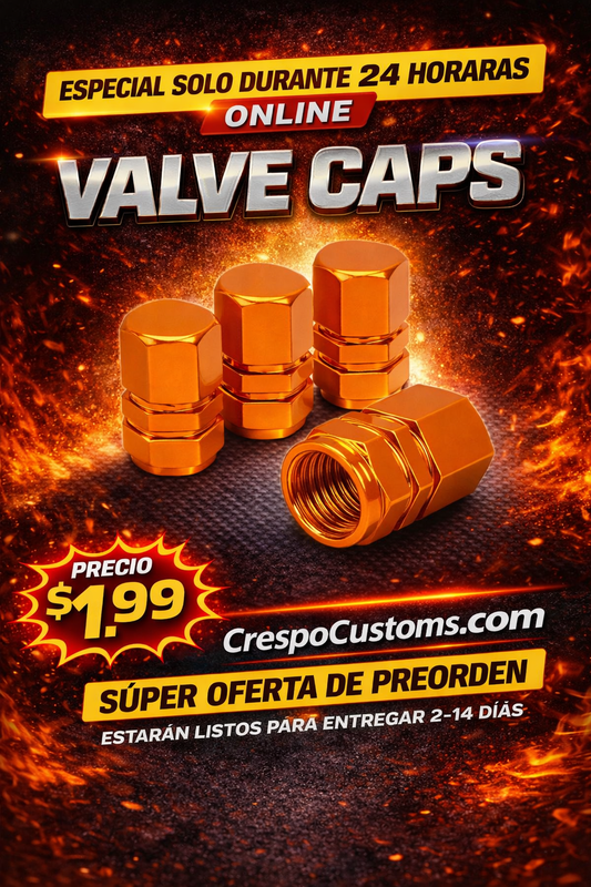 SOLO 24 Horas Valve Caps Cortos