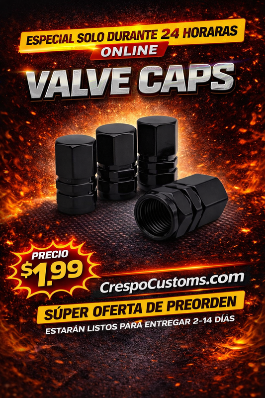 SOLO 24 Horas Valve Caps Cortos