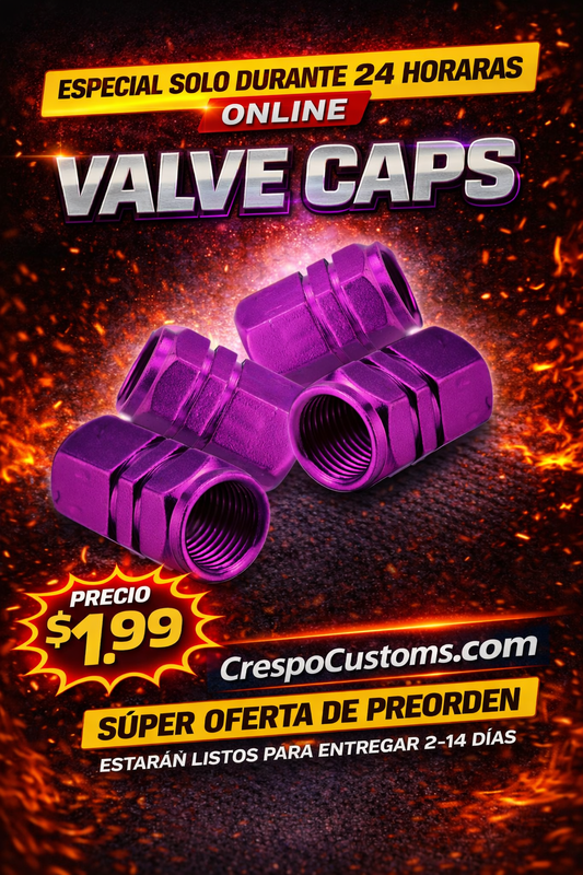 SOLO 24 Horas Valve Caps Cortos