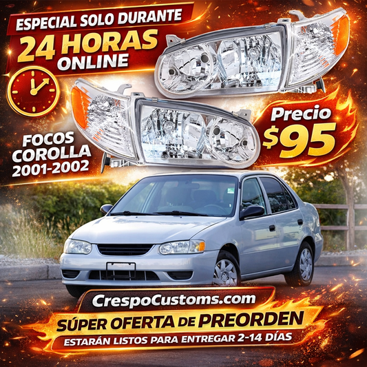 SOLO 24 Horas Focos Corolla 2001-2002