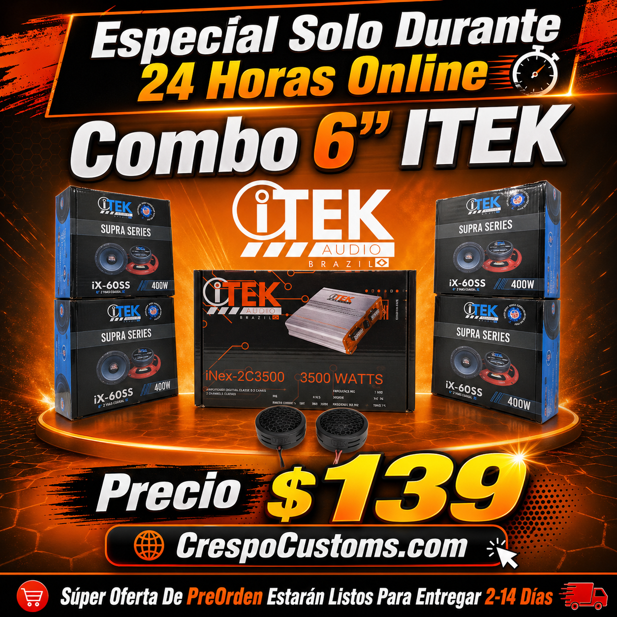 SOLO 24 Horas Combo ITEK 6”