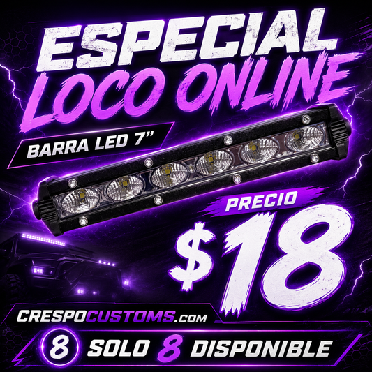ESPECIAL Barra LED 7”
