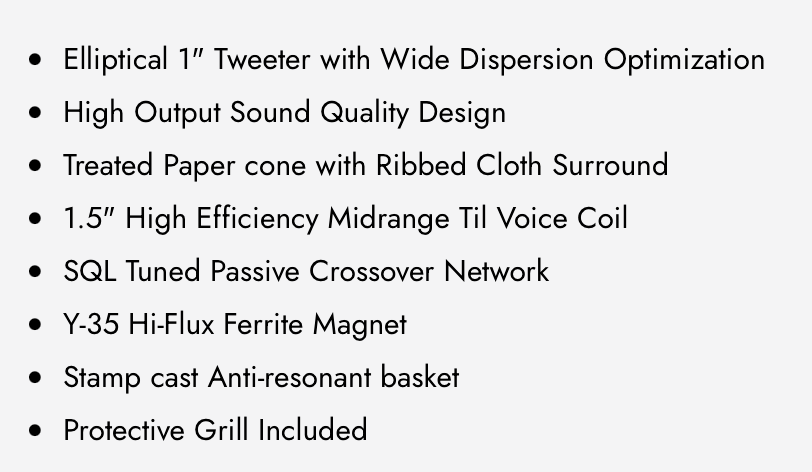 WDX P69 WDX PRO 6"×9" 2-Way Loudspeaker (1 Pair)