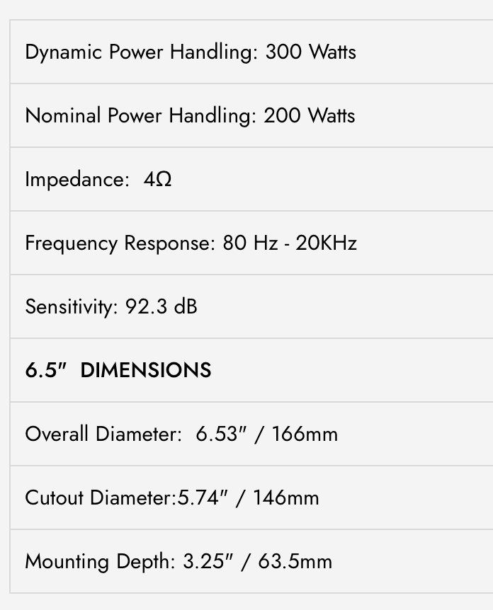 WDX P65 WDX PRO 6.5" 2-Way Loudspeaker