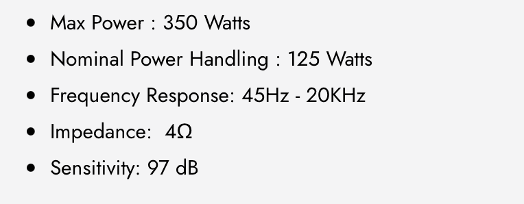 DX-S653C 6.5" 3-way Component Loudspeaker