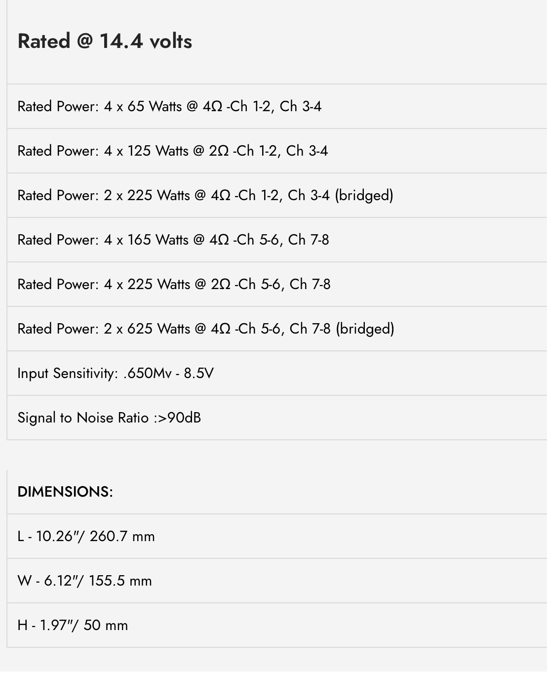 WDX-R1200.8-DSP WDX Reference Class-D 8 Channel Amplifier with DSP