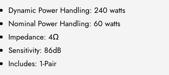 X-S69 6"×9" 3-Way Loudspeaker (1 Pair) (Copy)