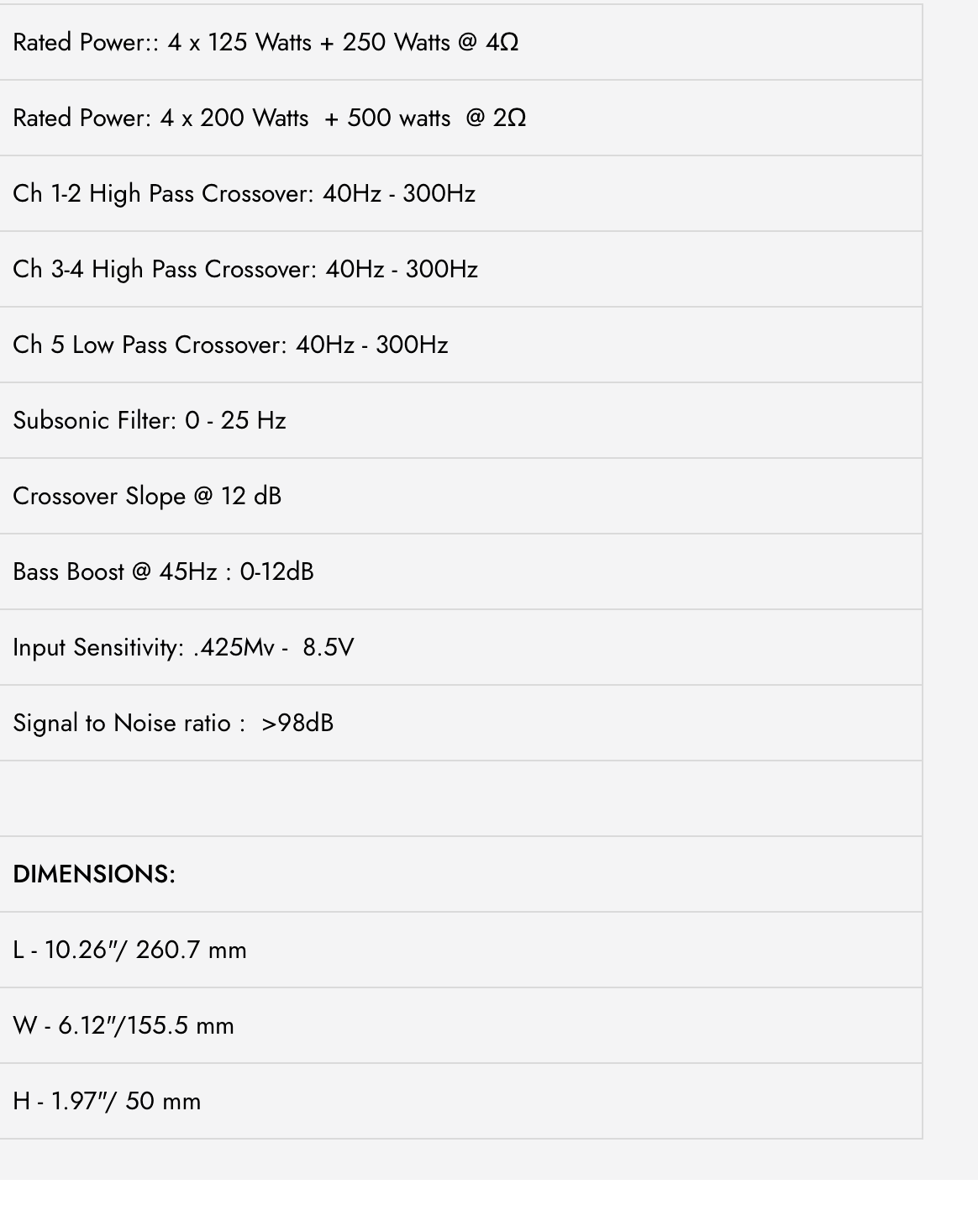 WDX-R1000.5 WDX Reference Class-D 5 Channel Amplifier