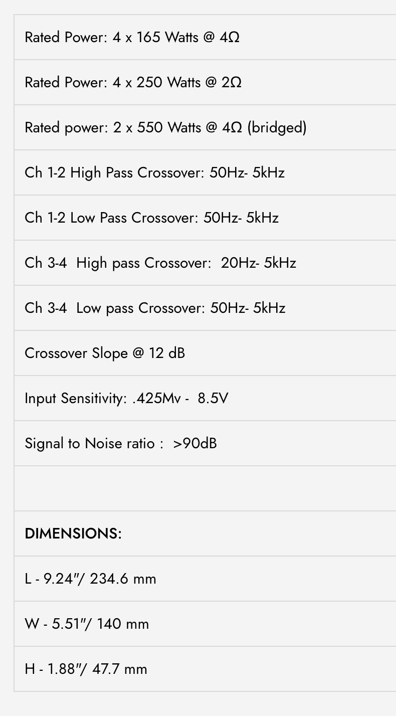 WDX-R750.4 WDX Reference Class-D 4 Channel Amplifier