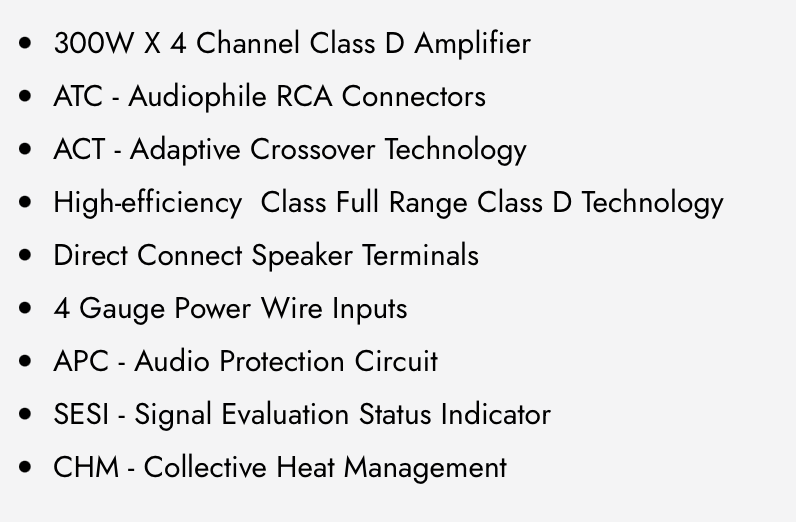 WDX PRO1000.4 4-Channel Full-Range Class D Amplifier