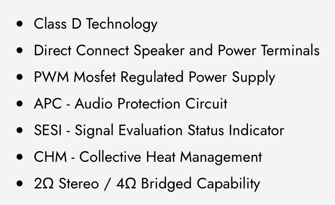 WDX P4WDX P200.2 CLASS D MINI POWERSPORTS 2-CHANNEL AMPLIFIER