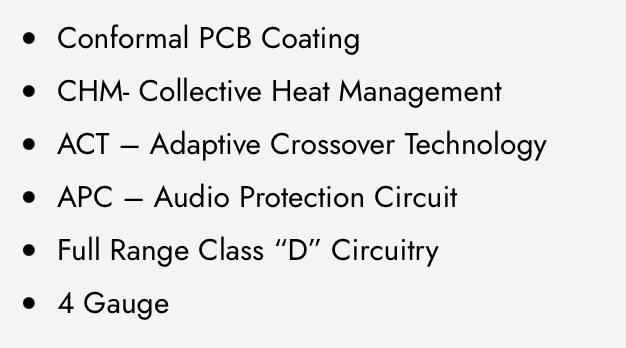 MOTO400/4 WDX MOTO 4-Channel Class D Amplifier