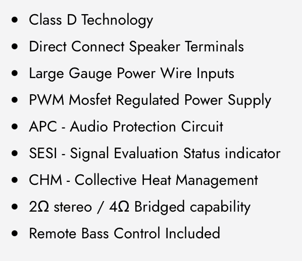 DX-A1005 5-Channel Class D Amplifier