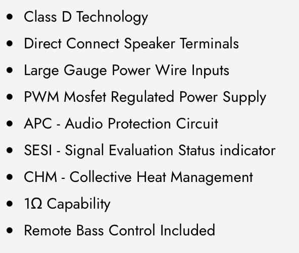 DX-A1201 Monoblock Class D Amplifier