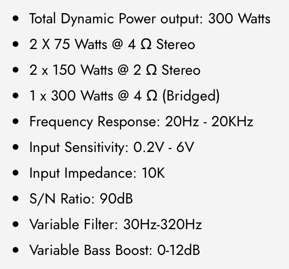 X-A4002 2-Channel Class D Amplifier