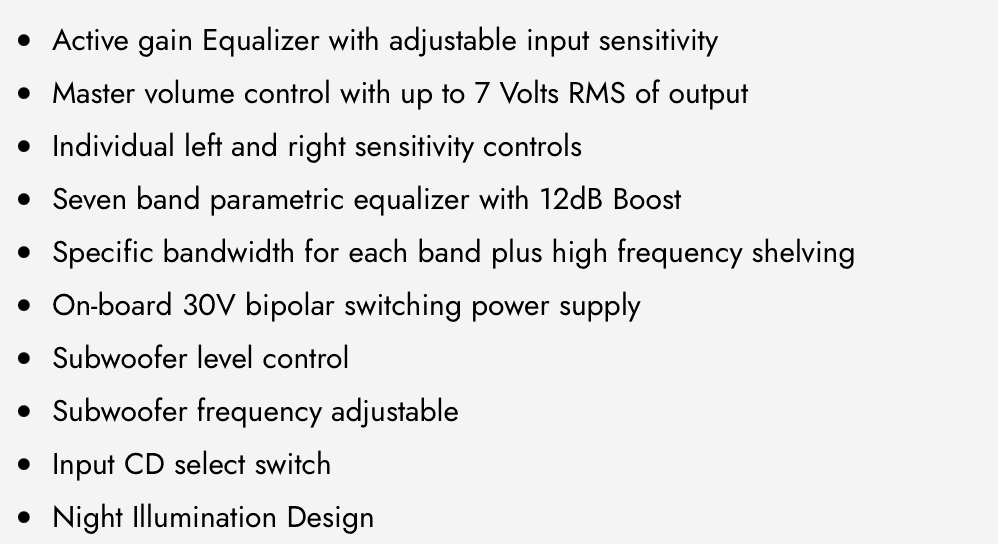 E6EQ7 7 Band Equalizer