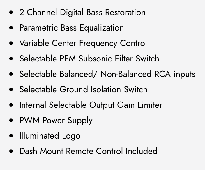 WDXBE6 Digital Bass Enhancer