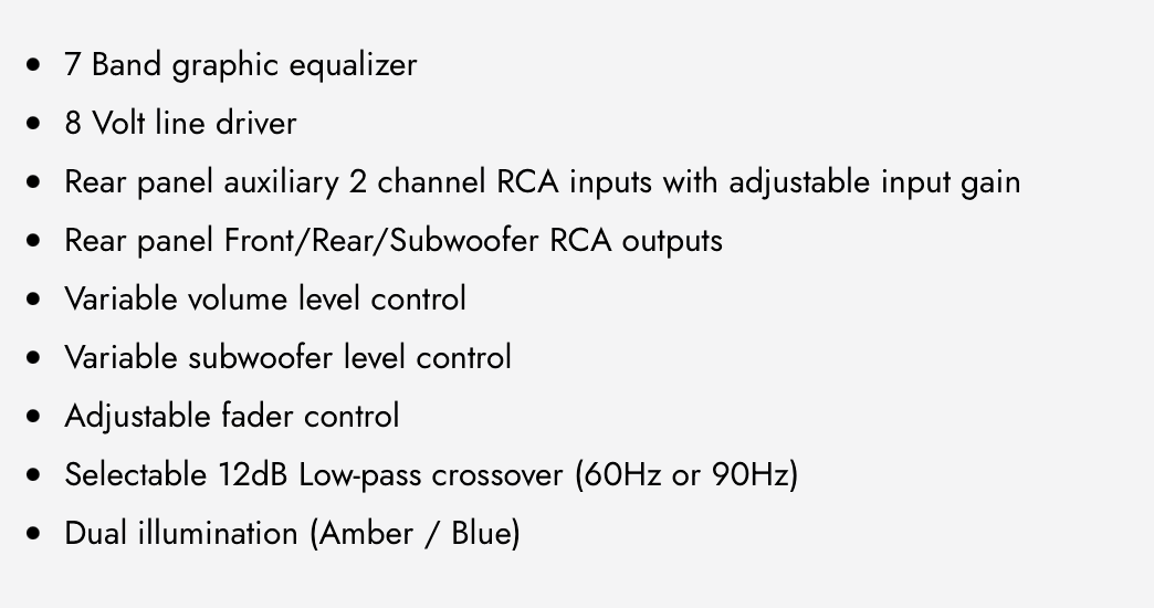 SPEQ7 7 Band Equalizer / Line Driver