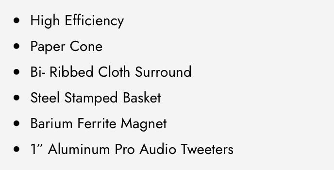PRO6K4MT : 6.5" 4-Midrange/4 Tweeter PRO Audio Component Kit