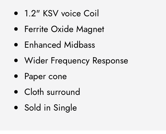 WDXPRO4/8.8S 8" Wide Frequency Range-Pro Audio Midrange (Single)