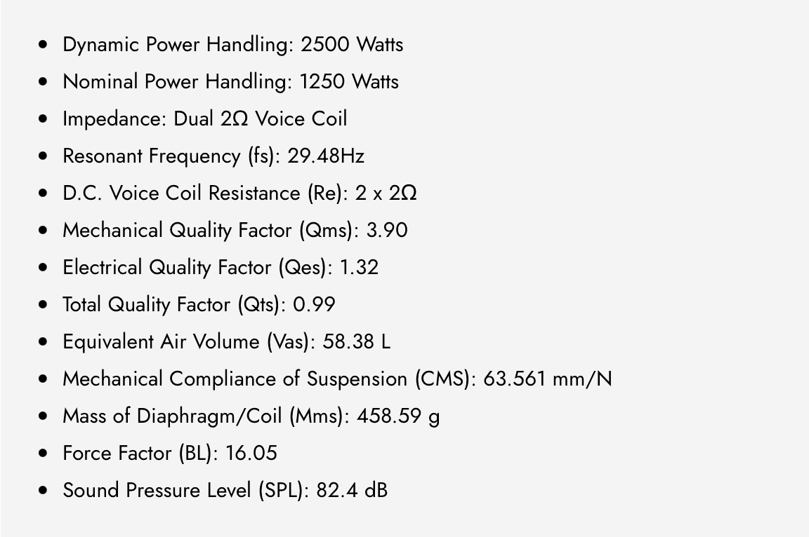 WDX15G2R.2 15" Dual 2-Ohm Subwoofer