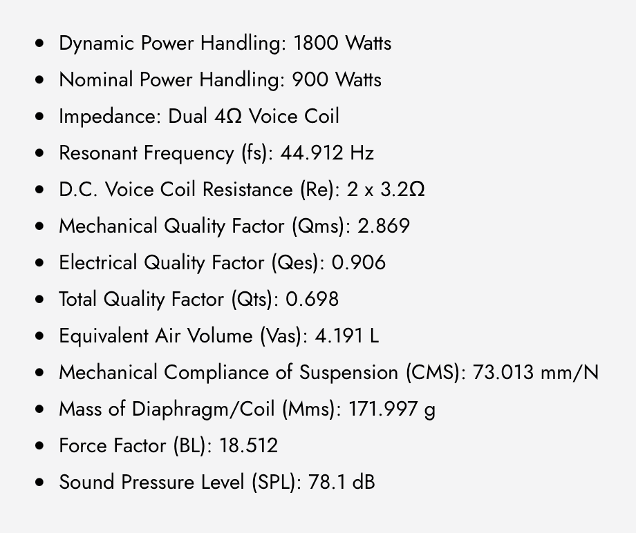 WDX8G5R.4 8 in. Dual 4-Ohm Subwoofer