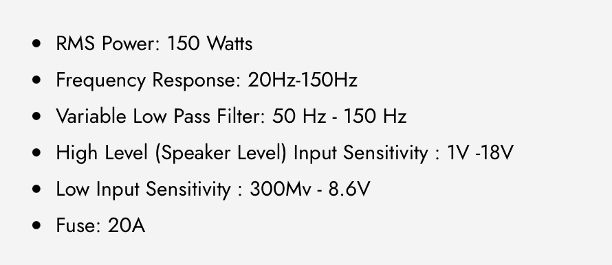 DX-AS8 COMPACT 8 in. ACTIVE SUBWOOFER