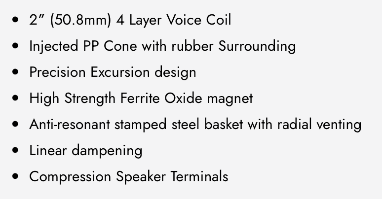 DX-W8D2 DX 8" Dual 2-Ohm Subwoofer