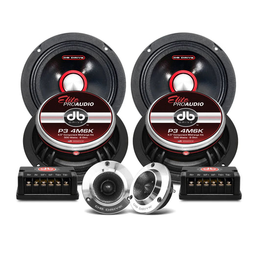 P3 4M6K : 6.5" 4- Midrange/ 2-Tweeter Component Kit