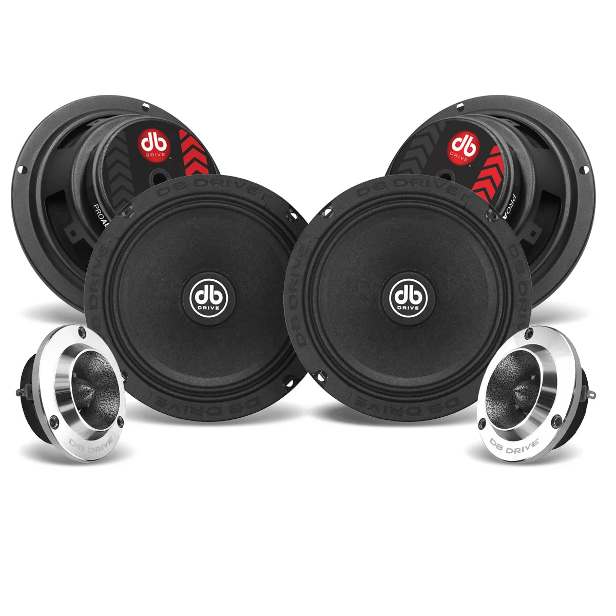 PRO6K4M : 6.5" 4-Midrange/2 Tweeter PRO Audio Component Kit