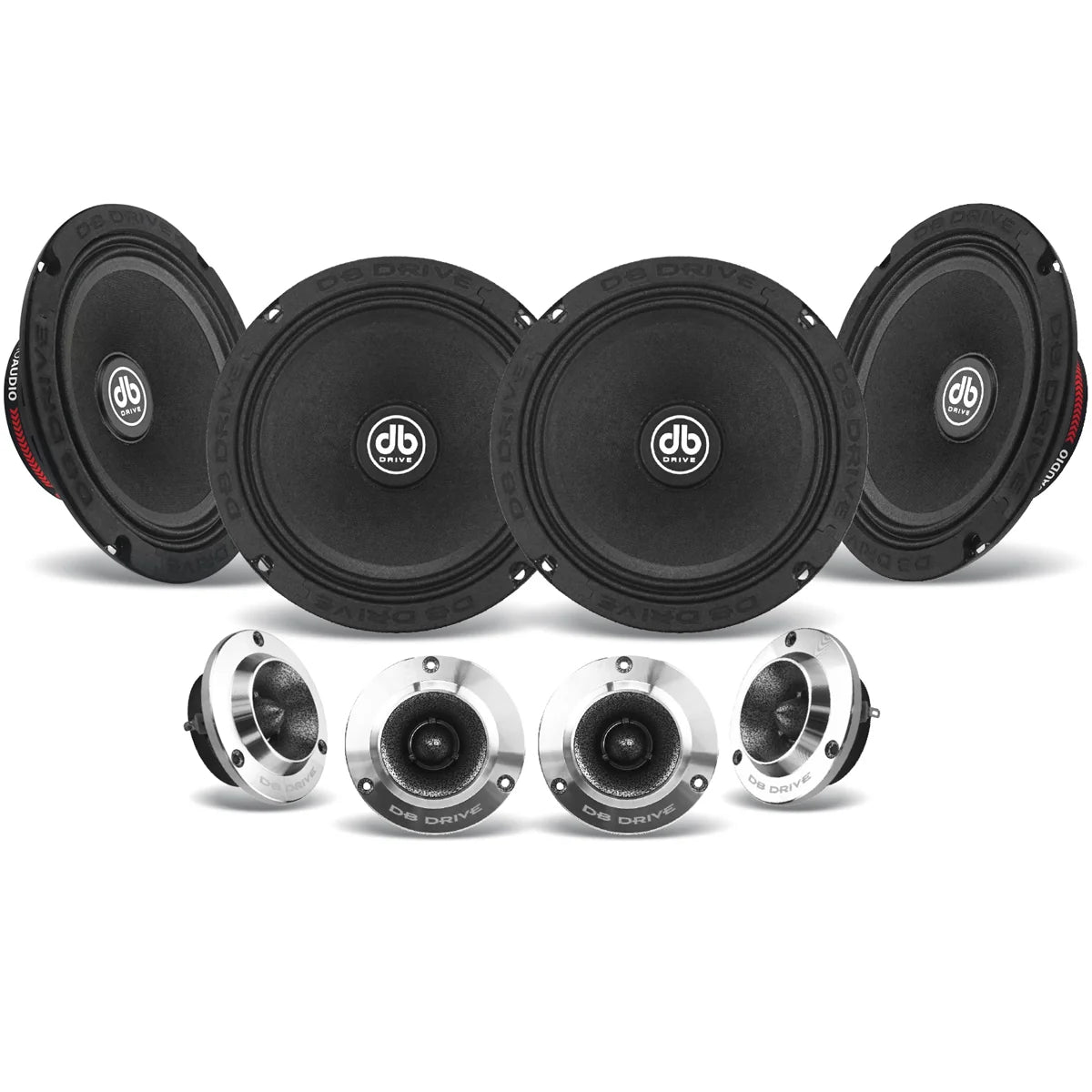 PRO6K4MT : 6.5" 4-Midrange/4 Tweeter PRO Audio Component Kit