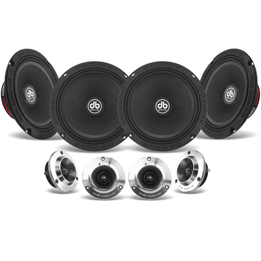 PRO6K4MT : 6.5" 4-Midrange/4 Tweeter PRO Audio Component Kit