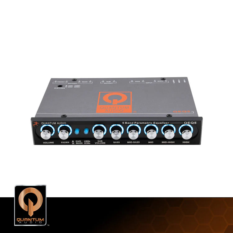 QEQ5 : 5 Band Eq W/ Low Pass Xover On Face