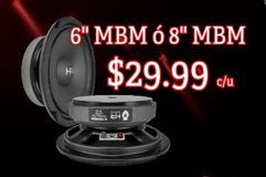 6" MBM ó 8" MBM HR AUDIO