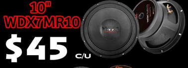 10" WDX7MR10 DB DRIVE