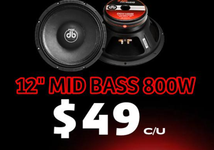 12" MID BASS 800W DB DRIVE