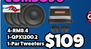 Combo 4-RM8.4 + QPX1200.2 + Par Tweeters